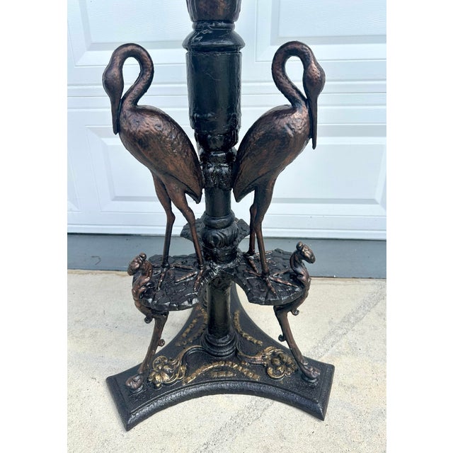 This antique cast iron fountain/bird bath from 1880 by CC Anderson & Sons is a stunning piece of French style...
