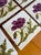 Antique Art Nouveau Floral Ceramic Tiles, 1890s, Set of 6 For Sale - Image 3 of 13