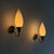 Metal Brass Wall Lamps with Opaline Glass by Paavo Tynell, 1940s, Set of 2 For Sale - Image 7 of 18