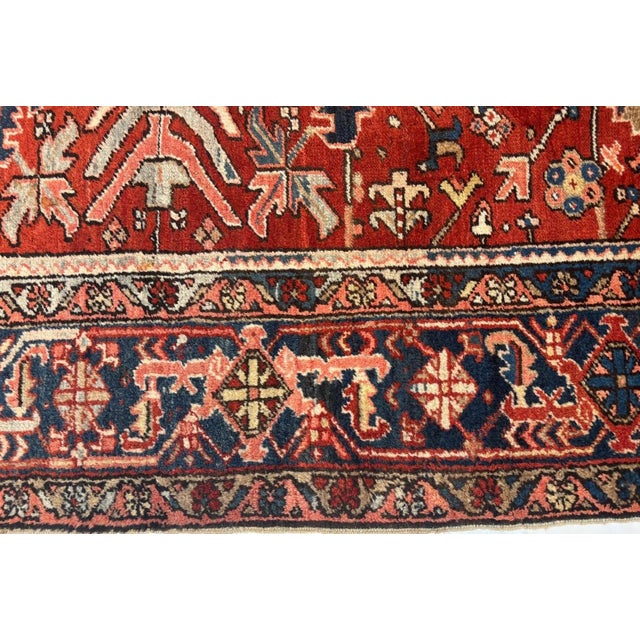 Persian Antique Persian Heriz, 7'2" X 9'8" For Sale - Image 3 of 5