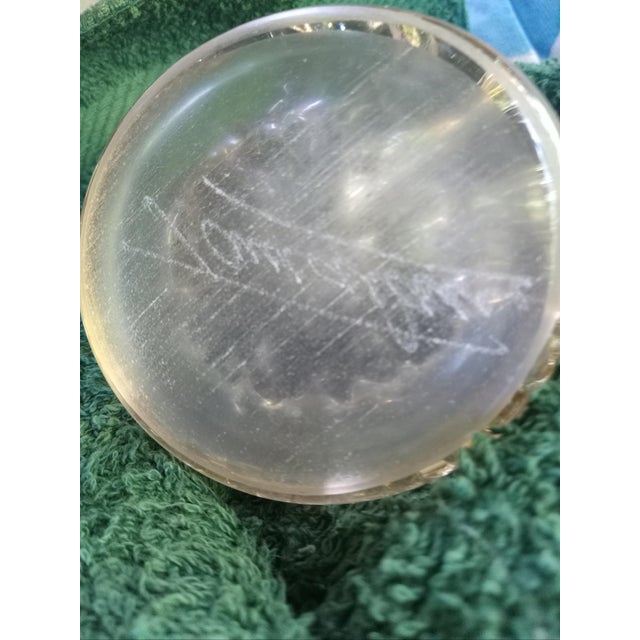 Vintage Ion Tamaian Signed Hand Blown Art Glass Perfume Bottle With Dauber For Sale - Image 15 of 17