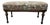 Antique Upholstered Long Bench, Ottoman, Coffee Table For Sale
