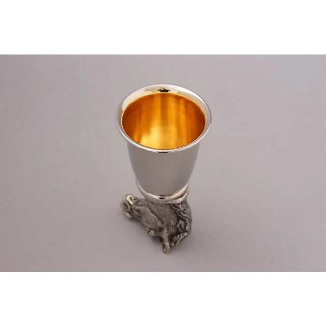 Metal Vintage Cup with Horse Head from Gucci, 1970s For Sale - Image 7 of 11