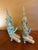 Tibetan Guardian Angel Theppanom Statues Bronze / Gold Gilt 13" - ca.1960 - A Pair For Sale - Image 4 of 15