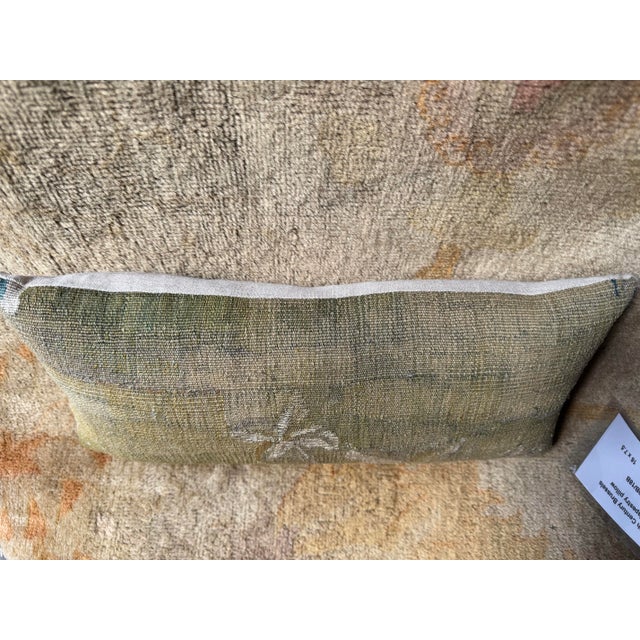 Antique Flemish Brussels Tapestry Pillow, 17th Century Baroque For Sale In Los Angeles - Image 6 of 7