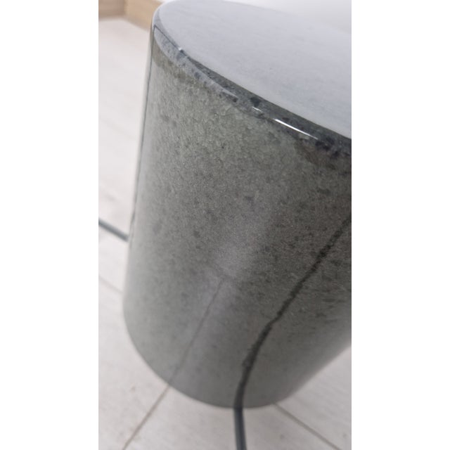 Model Panna Cotta Outdoor Coffee Table in Stainless Steel and Stone by Ron Gilad for Molteni For Sale - Image 9 of 12