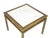 Italian Coffee Table in White Marble and Brass, 1970s For Sale - Image 4 of 10