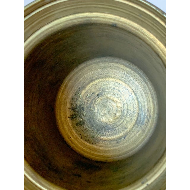 Early 20th Century Antique Gilt Bronze Urn Mortar For Sale - Image 5 of 8