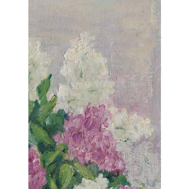 Realism Vintage Floral Oil Painting, Still Life by Ukrainian Artist, 1974 50-35 For Sale - Image 3 of 6