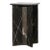 Minimalist X Form Nero Marquina Marble Side Table For Sale