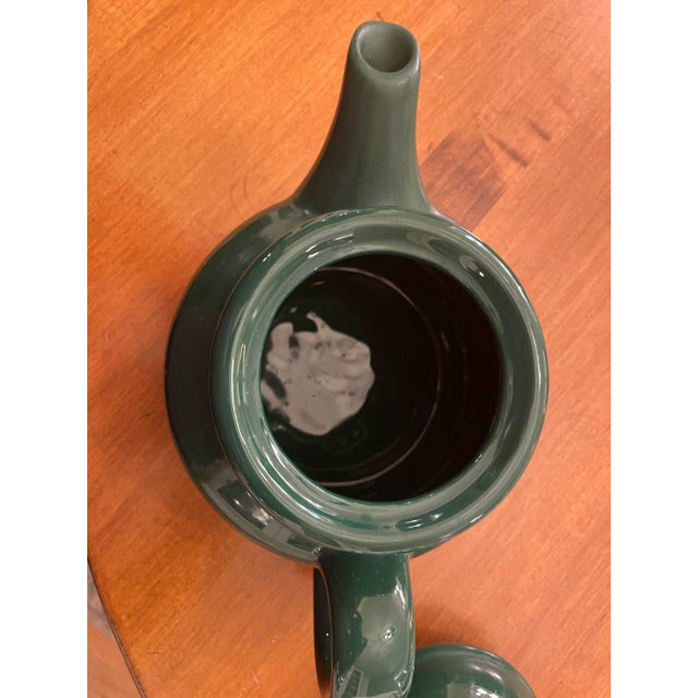 Traditional Vintage Waechtersbach Spain Forest Green Tea Pot With Brown Ducks For Sale - Image 3 of 5