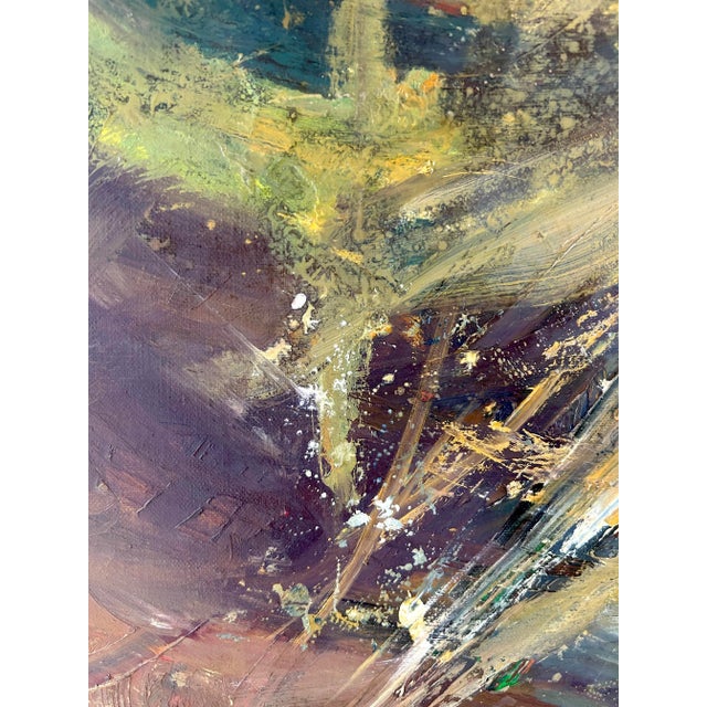 Contemporary Abstract Expressionist Painting Signed Diana '09 For Sale - Image 10 of 12
