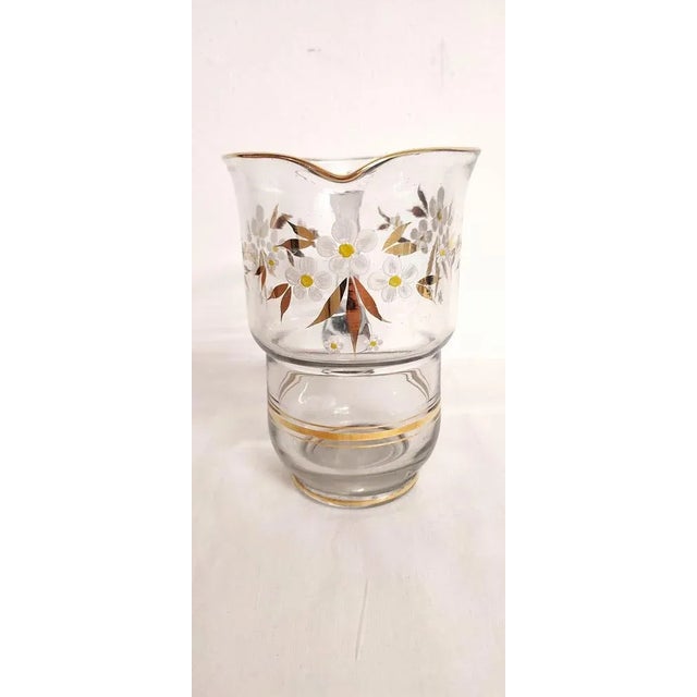 Hand Painted Glass Jug, Spain, 1950s For Sale - Image 4 of 6