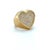 Diamond Pave Heart Ring 18k Yellow Gold, Size 5 For Sale In Chicago - Image 6 of 6