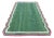 Cotton Vegetable Dyed Scalloped Edge Rug Green With Cream and Raspberry Pink Border - 6x9 For Sale