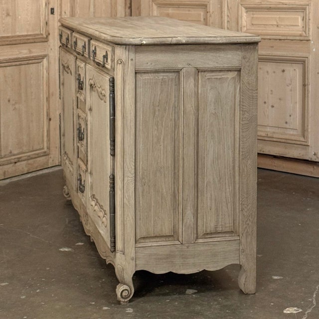 19th Century Country French Stripped Buffet With Original Hardware For Sale - Image 11 of 18