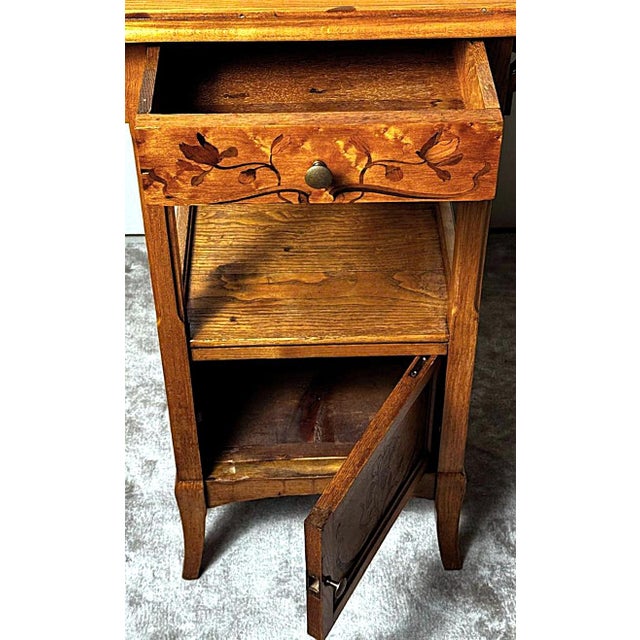 Gallé Émile French Art Nouveau Nightstand For Sale - Image 6 of 12