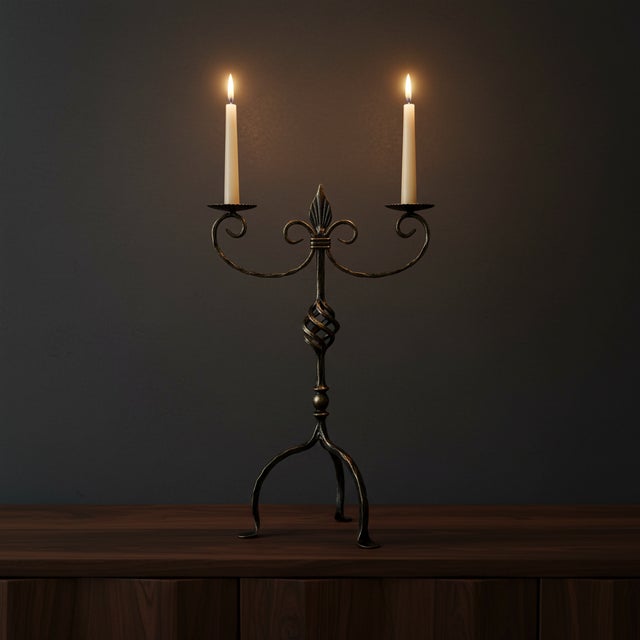 The Touch of Midas: The Antique Gold Candelabra ️ Every room deserves a touch of luxury, a piece that catches the light...