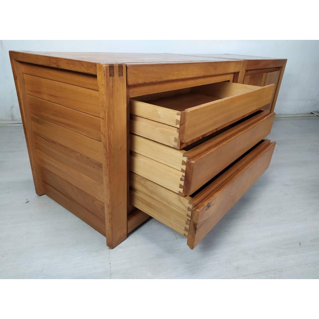 Vintage Elm Sideboard from Maison Regain, 1980s For Sale - Image 17 of 18