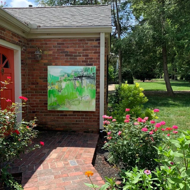 2020s "Highlands" by Trixie Pitts Large Abstract Oil Painting on Linen For Sale - Image 5 of 12