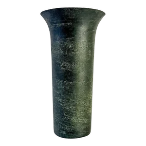 Trench Art Brutalist Metal Vase