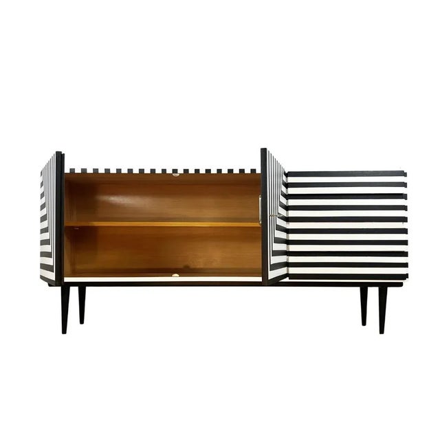 Czechoslovakian Sideboard with Op Art, 1964 For Sale - Image 4 of 11