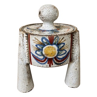 Vintage Ceramic Tripod Covered Box, 1950s For Sale