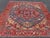 Antique Persian Heriz Serapi Rug With Blue Field Geometric Medallion Design For Sale - Image 10 of 17