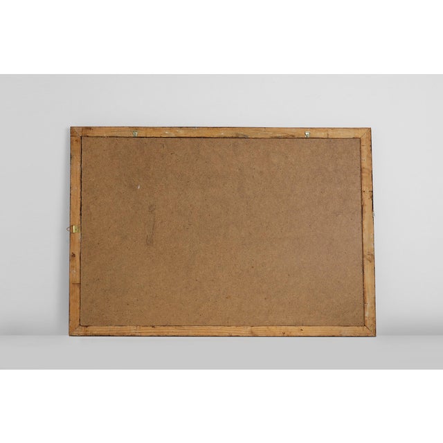 Antique Facet-Cut Mirror with Carved Wood Frame, France, 1850s For Sale - Image 11 of 12