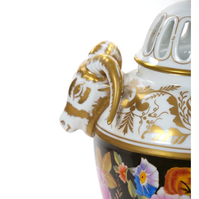 Antique German Meissen Porcelain Painted & Gilt Decorative Covered Urn For Sale In New York - Image 6 of 13