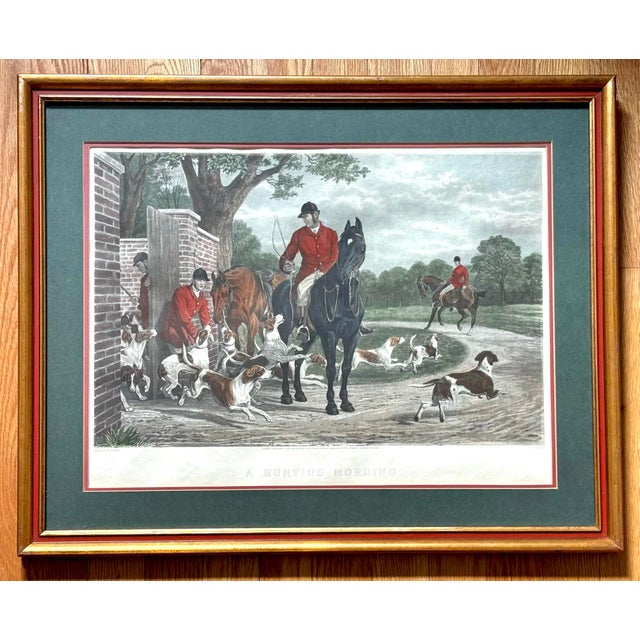 Late 19th Century Late 19th Century Edward Gilbert Hester (1843-1903) English Framed Colored Engraving Hunt Scene For Sale - Image 5 of 5