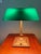 Rare antique Emeralite desk lamp circa 1930, by McFaddin & Co. New York, with no pull chains, but instead an easy turn...