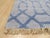2010s 6x9 Classic Lush Blue Hand Knotted Wool & Viscose Interlocking Trellis Geometric Carpet Rug For Sale - Image 5 of 6