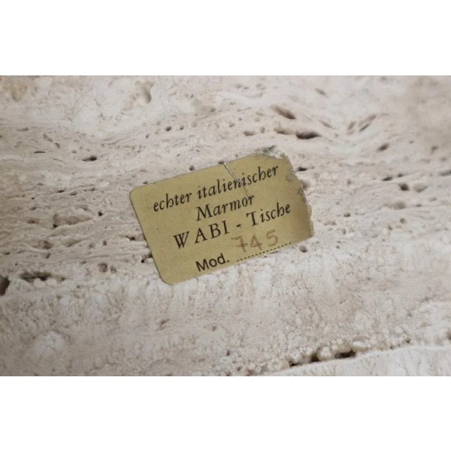 Vintage Italian Travertine Coffee Table, 1970s For Sale - Image 6 of 7