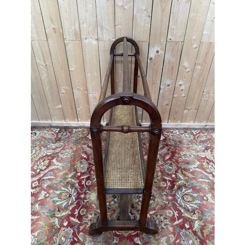 Napoleon III Rack in Walnut and Cane Suit For Sale - Image 5 of 6