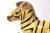 Vintage Hand-Painted Ceramic Zebra Figure For Sale In Tampa - Image 6 of 9