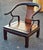 Asian Early 20th Century Pair of Ming Style Rosewood Horse Shoe Lounge Chairs For Sale - Image 3 of 13
