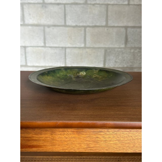 Contemporary 1960s Modernist Bronze Low Bowl, Sweden For Sale - Image 3 of 9
