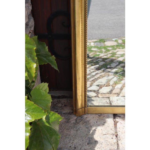 1900 - 1909 Large Louis XV Style Gilded Mirror, 1900 For Sale - Image 5 of 11