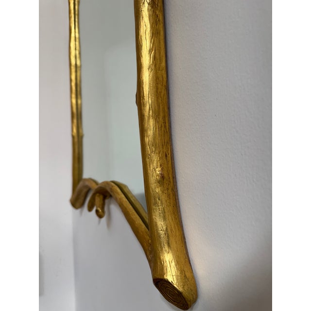 Gold Leaf 23.5 X 46" Twig Mirror For Sale - Image 13 of 14