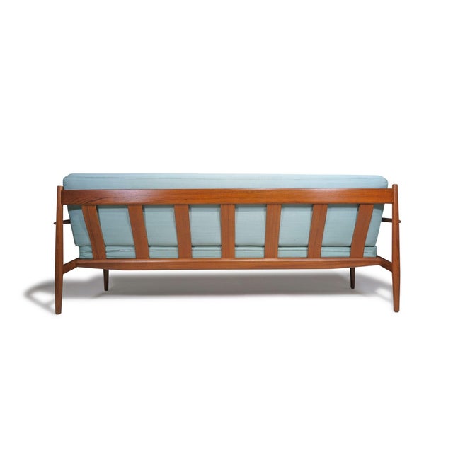 Wood Mid 20th Century Grete Jalk Teak Three Seat Sofa For Sale - Image 7 of 13
