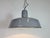 Industrial Grey Enamel Factory Pendant Lamp, 1960s For Sale - Image 10 of 18
