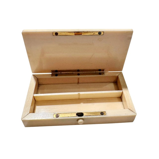 English Mid 19th Century Small Bone Work Box For Sale - Image 3 of 8