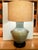 Mid 20th Century Large Celadon Green Ceramic Urn Table Lamp For Sale - Image 11 of 11