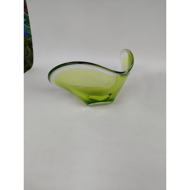 Glass Bowl by Paul Kedelv by Flygsfors, 1960s For Sale - Image 3 of 7