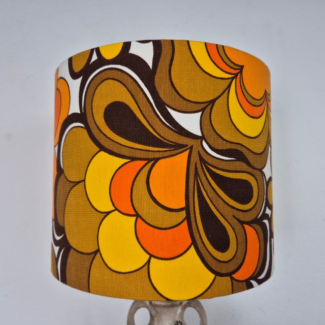 Mid-Century Ceramic Table Lamp from Steinbach, Germany, 1960s For Sale - Image 6 of 10