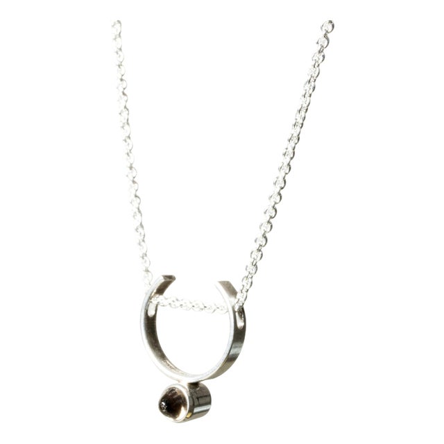 Modernist Silver Pendant by Elis Kauppi, 1961 For Sale