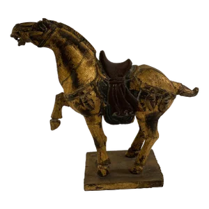 Giltwood Chinese Tang Dynasty Horse