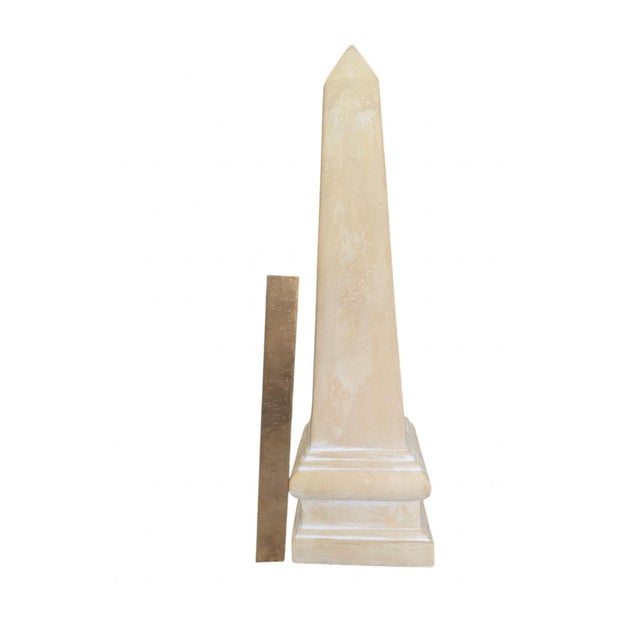 Neoclassical Vintage Large-Scale Obelisk Statue For Sale - Image 3 of 16