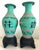 Mid 20th Centurty Green Scoubidou Vases - Pair For Sale In Miami - Image 6 of 8